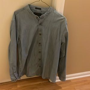 Banana Republic Slim Fit Denim Button Down Shirt
